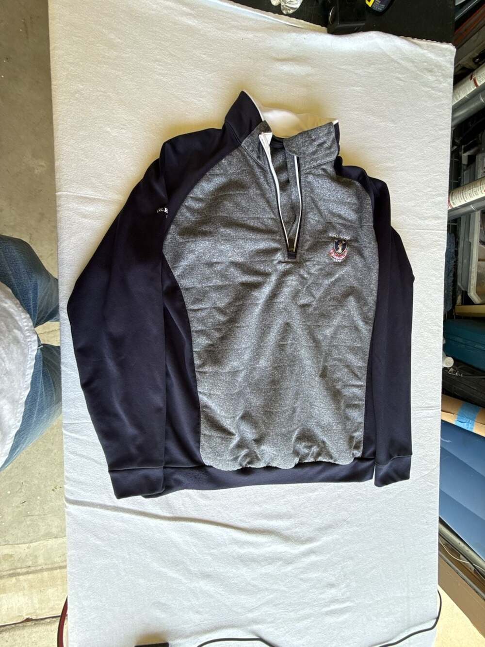 Glenmuir 1891 Showerproof Storm Bloc Royal Troon Golf Quarter-Zip Pullover